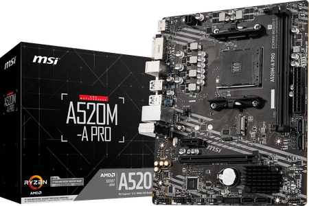 Carte Mère MSI A520M Pro (AM4) Micro ATX