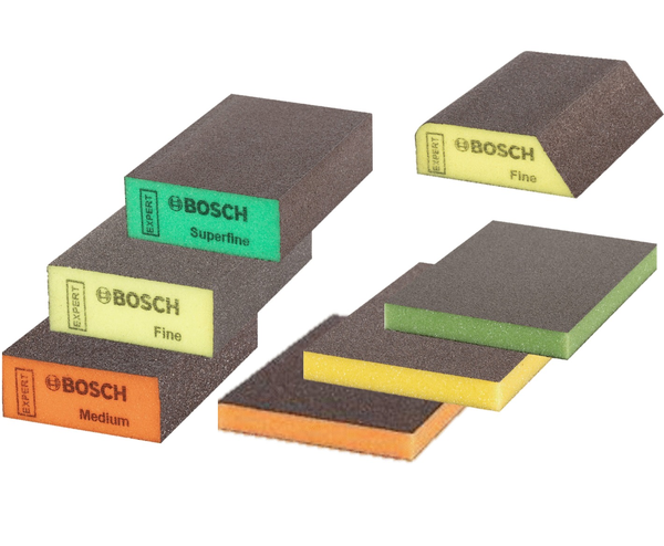 Éponge abrasive pavé Expert 69x97x26mm fin expert pour ponçage en mousse - BOSCH - 2608901170