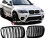 GRILLES CALANDRES SPORT NOIRES DOUBLE AILETTES BMW X5 E70 & X6 E71 (04788)