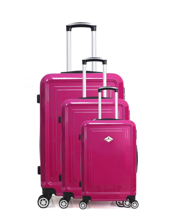 GERARD PASQUIER - Set de 3 Valises DAHLIA 75 cm 4 Roues