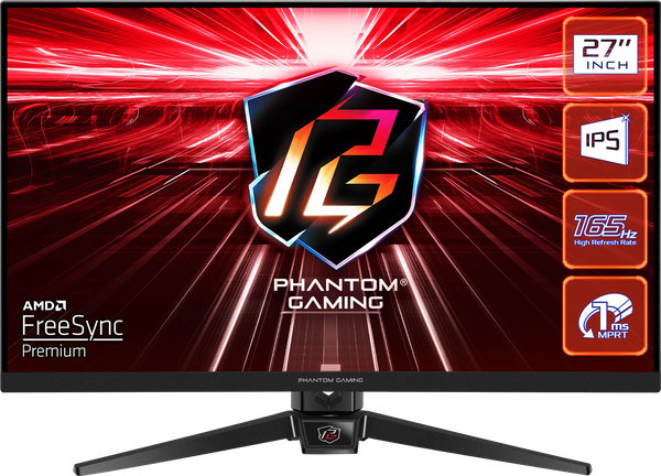 Ecran 27" ASRock Phantom Gaming PG27FF1A Full HD (Noir) 165Hz