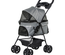Poussette buggy pliable chien chat panier rangement 4 roues