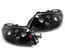 PHARES FEUX AVANTS FOND NOIRS POUR VOLKSWAGEN VW TOURAN 2003-2006 (13031)