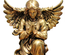 Statue d'Ange priant en résine effet bronze 50cm
