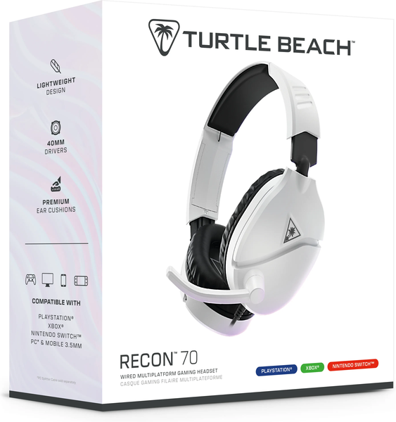 Casque Gamer Turtle Beach Recon 70 (Blanc)