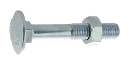 Boulon pour bois à tête ronde collet carré Japy classe 4.8 DIN 603/555 8X80 boîte de 100 - ULTIMA - 80408080