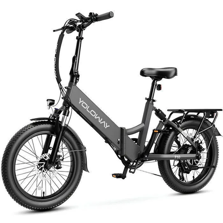 Vélo Électrique VAE YOLOWAY 20" Noir-Batterie amovible 36V/12.5AH-Moteur 250W-Shimano 7 Vitesses-VTT Ville E-Bike-Autonomie 50-90km