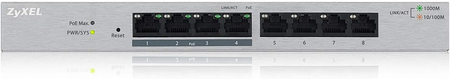 Switch réseau ethernet Gigabit Zyxel GS1200-HP v2 - 8 ports dont 4x PoE