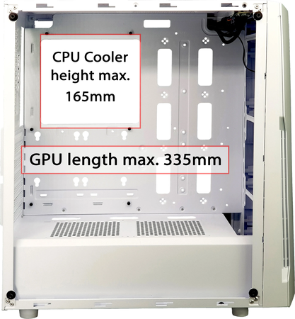 Boitier Moyen Tour ATX Xilence Performance C X5 RGB avec panneau vitré (Blanc)