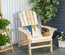 Fauteuil de jardin Adirondack bois massif sapin