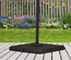 Pied de parasol lot de 4 dalles pour parasol à lester noir