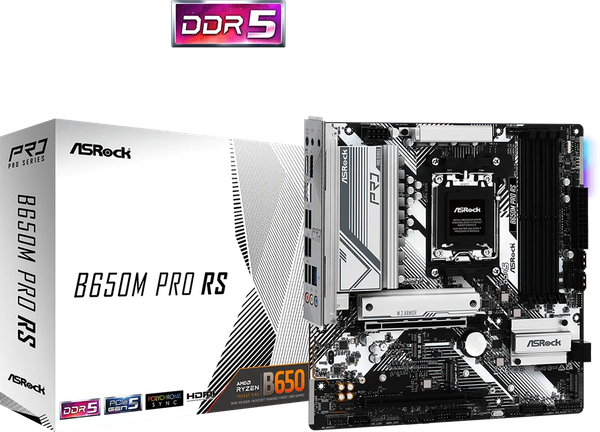 Carte Mère ASRock B650M Pro RS (AM5) Micro ATX