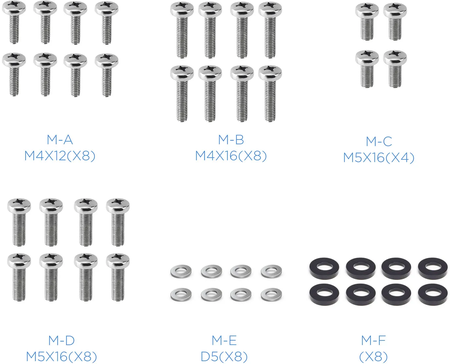 Support double-écran à fixer Tooq DB1232TN 13"-32" (8kg max) (Noir)