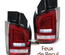 FEUX ROUGES CLAIRS LEDS SEQUENTIELS DYNAMIQUES VW T5 DOUBLE PORTE PH2 (05636)