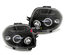 PHARES NOIRS ANGEL EYES FEUX A ANNEAUX RENAULT CLIO 2 CLIO B 98-01 (13549)