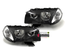2 PHARES NOIRS OPTIQUES FEUX AVANTS BMW X3 TYPE E83 PHASE 1 2003-2006 (05500)