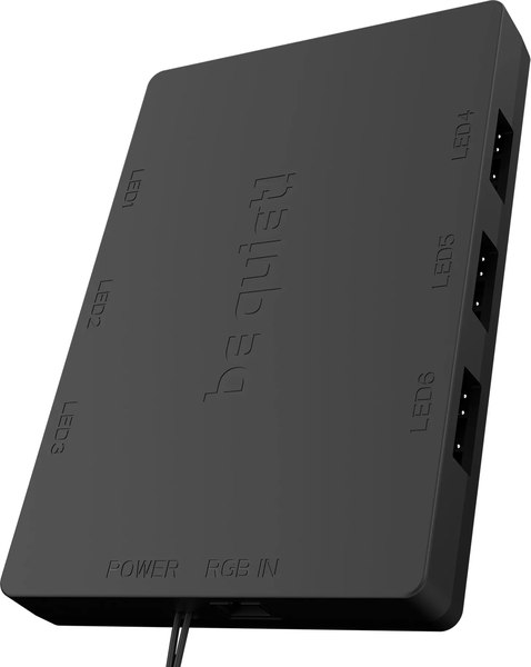 Lot de 3 Ventilateurs de boitier be quiet! Light Wings RGB - 14cm (Noir)