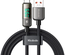 Câble Mcdodo Digital Display USB-A/C avec écran 1,2m M/M 100W (Transparent/Noir)