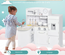 Cuisine bois jeu d'imitation accessoires & rangements inclus blanc