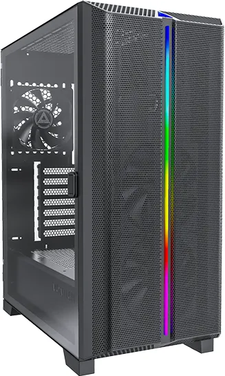 Boitier Moyen Tour ATX Montech Sky One Lite RGB avec panneau vitré (Noir)