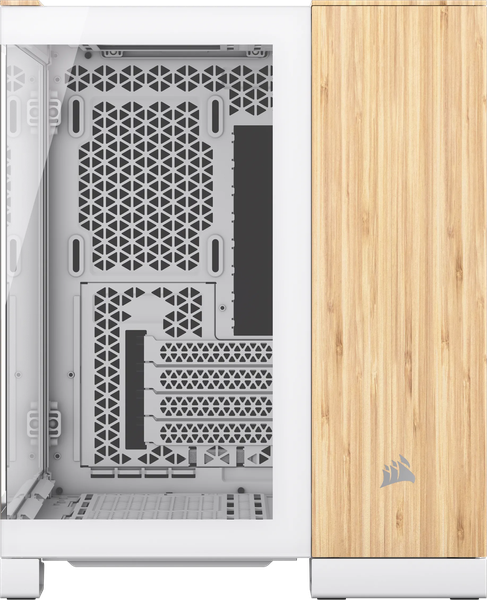 Boitier Mini Tour Micro ATX Corsair 2500X avec panneaux vitrés (Blanc/Marron)