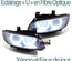 PHARES FEUX CELIS NOIRS ECLAIRAGE EN U BMW SERIE 3 E92 & E93 COUPE CABRIOLET PHASES 1 AU XENON (04761)