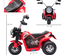 Moto électrique enfant chopper tout-terrain 6 V 20 W