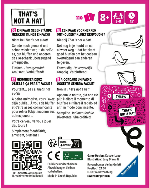 Jeu Ravensburger - That's Not a Hat