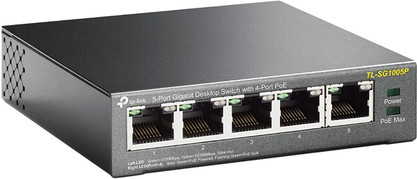 Switch réseau ethernet Gigabit TP-Link TL-SG1005P - 5 ports dont 4x PoE