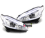PHARES AVANTS CHROME FEUX DE JOUR - DIURNE - DRL - LEDS PEUGEOT 208 (04709)