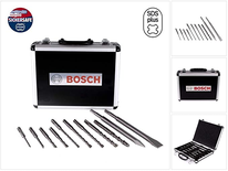Coffret de 11 forets et burins SDS Plus-3 pour marteaux burineurs - BOSCH - 2608579916