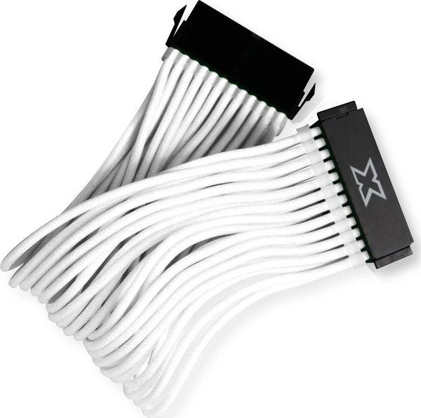 Câble d'extension (Rallonge) Xigmatek iCable MB - 1x 24 pins (Blanc)