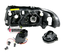 PHARES FEUX AVANTS NOIRS ORIGINE GLASSE LISSE AUDI A4 B5 PHASE 2  (13860)