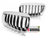 GRILLES CALANDRES SPORT CHROME POUR BMW X3 E83 2003-2006 (02368)