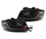 FEUX PHARES AVANTS LED DE JOUR DIURNES DRL NOIRS AUDI A6 C5 / 4B de 2001 à 2004 (04077)