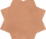 KASBAH STAR TERRACOTTA - Carrelage étoile à tacos 16,8x16,8 cm