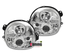 PHARES CHROME FEUX ANNEAUX LED ANGEL EYES RENAULT TWINGO 1 1992-2007 (11132)
