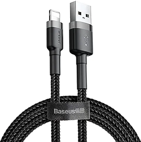 Cable Baseus Cafule Lightning vers USB Type A - 2m (Noir/Gris)