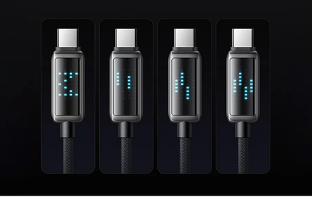 Câble Mcdodo USB-A vers Lightning avec écran 1,2m M/M 36W (Noir)