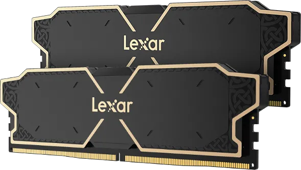 Kit Barrettes mémoire 32Go (2x16Go) DIMM DDR5 Lexar Thor OC 6000MHz (Noir)