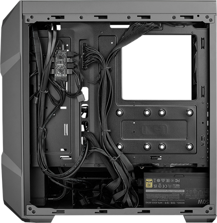 Boitier Moyen Tour ATX Cooler Master TD500 Max RGB avec panneau vitré (Gris) avec alimentation 850W