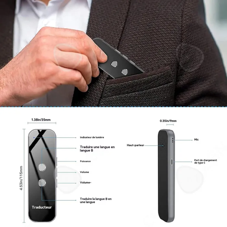 C Traducteur vocal instantané 137 langues traducteur instantané avec wifi hotspot hors ligne fonction appareil de traduction vocale
