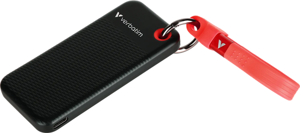 Disque SSD externe Verbatim Pocket - 2To (Noir/Rouge)