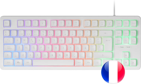 Clavier Gamer Mars Gaming MK023 RGB (Blanc)