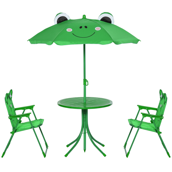 Ensemble salon de jardin enfant 4 pièces design grenouille