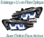 2 PHARES FEUX DE JOUR AVANTS DIURNES NOIRS BMW SERIE 3 F30 et F31 (03839)