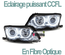 2 PHARES FEUX AVANTS ANGEL EYES CCFL CHROME BMW SERIE 3 E46 5 PORTES 2001-2005 (03629)