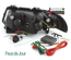 FEUX PHARES AVANTS LED DE JOUR DIURNES DRL NOIRS AUDI A4 B5 PHASE 1 (00775)