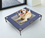 Lit pour chien chat XXL 92 x 76 x 18 cm bleu marine