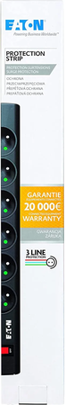 Multiprise Surtension Eaton Protection Strip 6 prises (Noir)
